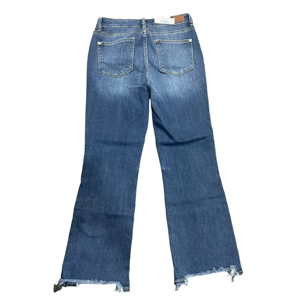 Judy Blue  Medium Wash Mid Rise Cropped Boot Jeans - Picture 2 of 6